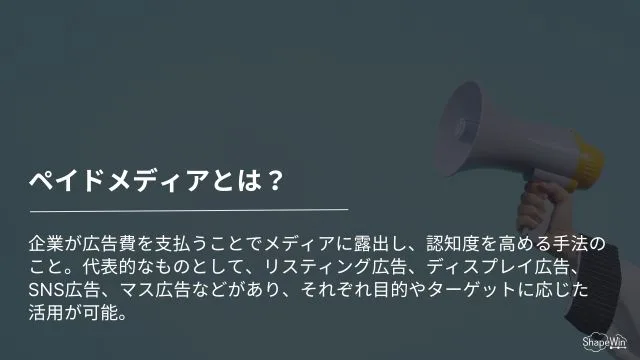 ペイドメディアとは_インフォグラッフィック